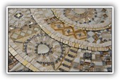 Sun clock
made of enamel, glass art, glass mirror, silver, mother-of-pearl, agate, murrine. Size 60cm
Metal stand
sold, private collection
