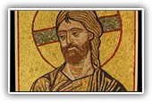 The Christ: 
Taken from the mosaic 'Incredulity of Saint Thomas' in Greece
Made of enamel, gold and marble is made in 